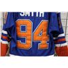 Image 8 : NHL Reebok Edmonton Oilers Ryan Smyth No. 94 hockey jersey. Adult size 52. Note: some marks and stai