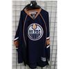 Image 1 : NHL RBK Edmonton Oilers hockey jersey with unidentified signatures. Adult size XXL