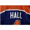 Image 8 : NHL Reebok Edmonton Oilers Taylor Hall No. 4 hockey jersey. Adult size XL. Note: marks and staining