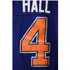Image 9 : NHL Reebok Edmonton Oilers Taylor Hall No. 4 hockey jersey. Adult size XL. Note: marks and staining