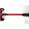 Image 9 : Raven hollow body electric guitar with red burst finish and black pick guard, equipped with Bigsby s