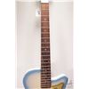 Image 4 : Danelectro model 57 guitar in blue and cream with chrome lipstick pickups, comes with Profile padded