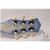 Image 9 : Danelectro model 57 guitar in blue and cream with chrome lipstick pickups, comes with Profile padded