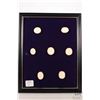 Image 1 : Framed set of seven Tiberian Designs plaster intaglios, each with a neoclassical design and each fra