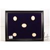 Image 1 : Framed set of fiveTiberian Designs plaster intaglios, each with a neoclassical design and each frame