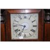 Image 3 : Antique mantle clock with reverse painted glass doors, eight door movement and faux columns, made by