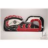 Image 1 : Hand carved and painted Haida plaque, titled on verso "Crooked Beak" and signed by artist Ross Hende