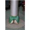 Image 2 : Well drill bit converted to outdoor parlor table 33" H and 24" diameter