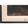 Image 3 : Framed limited edition print of a forested river in winter, 2/ 250, by artist Lorraine Oberg, overal