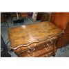 Image 2 : Modern antique style Dutch chest made by Baker Furniture with four curved drawers and matched grain 