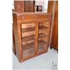 Image 1 : Art Deco two door display cabinet with storage drawer 47" H X 36" W X 13" D