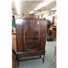 Image 1 : Refrectory style single door china cabinet 64" H X 38" W X 16" D