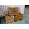 Image 1 : Three Canadian wooden butter boxes, two stamped Manitoba and one Saskatchewan
