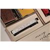 Image 4 : Vintage ATT H.O. scale model train set including power supply, engine, two pieces of rolling stock, 