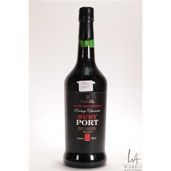 Paarl/ South African Ruby Port/ 750ml/ 19.5% ABV  Note: Alcohol cannot be insured by any courier in 