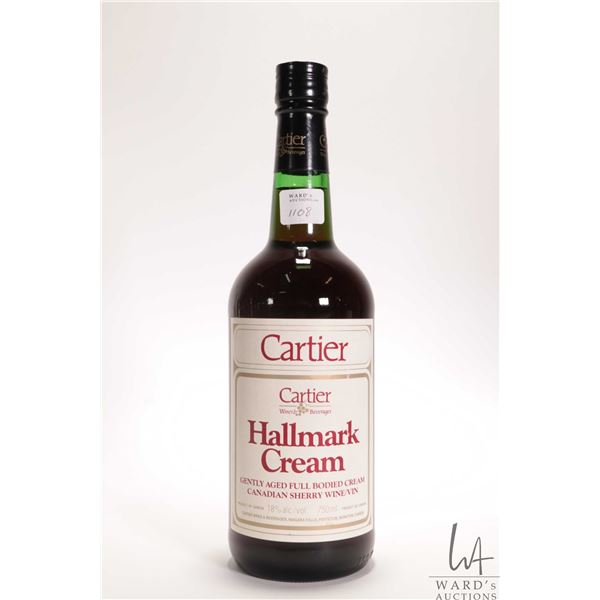 Cartier Hallmark Cream/ Canadian Sherry/ 750ml/ 18% ABV  Note: Alcohol cannot be insured by any cour