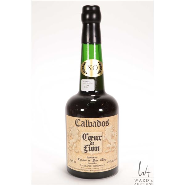 Calbados/ Coeur de Lion/ French Brandy/ 750ml/ 42% ABV  Note: Alcohol cannot be insured by any couri