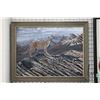 Image 2 : Kee artist acrylic on board painting of a cougar in the wilderness, 35" X 48"