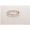 Image 3 : Vintage Birks sterling silver, chaise hinged bracelet with safety chain