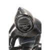 Image 2 : Hand carved black soapstone hunter with seal, signed in syllabics and numbered on underside and incl