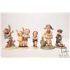 Image 1 : Five Goebel Hummel figurines including 6" Spring Blossom , Good Bye, The Sky's the Limit, Apple Tree
