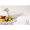 Image 2 : Italian hand made glazed pottery nesting bird dish and contents of large vintage glass marbles