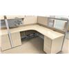 Image 8 : BOULEVARD 3 DESK WITH CUBICLE WALLS OFFICE DESK SYSTEM
