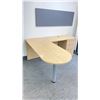 Image 2 : NATURAL FINISH 3 DRAWER OFFICE DESK