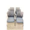 Image 2 : GROUP OF 6 BLACK MESH BACK OFFICE CLIENT CHAIRS