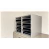 Image 2 : GLOBAL 4 DRAWER LATERAL FILING CABINET AND SILVER FINISH WOODEN FILE CABINET