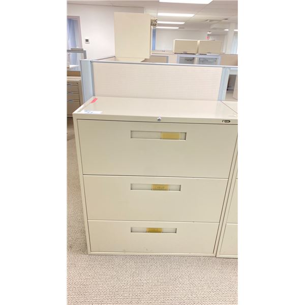 GLOBAL 3 DRAWER LATERAL FILING CABINET