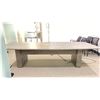 Image 1 : GREY FINISH 10FT X 4FT BOARDROOM TABLE WITH POWER OUTLET AND INTERNET/PHONE JACKS