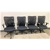 Image 1 : GROUP OF 4 BLACK MESH BACK ADJUSTABLE OFFICE CHAIRS