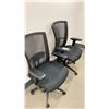 Image 2 : PAIR OF BLACK MESH BACK OFFICE CHAIRS
