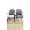 Image 1 : GROUP OF 4 BLACK MESH BACK ADJUSTABLE OFFICE CHAIRS *2 WITH BLACK SEATS/2 WITH GREY SEATS*