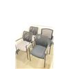 Image 2 : GROUP OF 4 BLACK MESH BACK ADJUSTABLE OFFICE CHAIRS *2 WITH BLACK SEATS/2 WITH GREY SEATS*