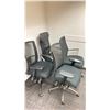 Image 2 : GROUP OF 4 BLACK MESH BACK ADJUSTABLE OFFICE CHAIRS
