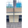 Image 8 : 3 DESKS WITH CUBICLE WALLS OFFICE WORK SPACE SYSTEM
