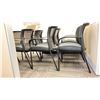 Image 3 : GROUP OF 7 BLACK MESH BACK OFFICE CLIENT CHAIRS