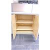 Image 4 : 2 TONE GREY LAMINATE TOP 4 DOOR STORAGE CABINET - APPROX.10FT ACROSS X 1 3/4FT WIDE X 3FT HIGH