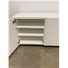 Image 2 : WHITE WITH CHROME LEGS STORAGE CABINET