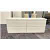 Image 1 : WHITE METAL 4 DRAWER LATERAL FILING CABINET
