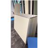 Image 2 : GROUP OF 5 LARGE WHITE W/ALUMINIUM FRAMES OFFICE PANELS - 6FT ACROSS X 4FT WIDE WITH 2FT ARM