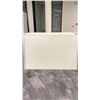 Image 2 : GROUP OF 4 LARGE WHITE W/ALUMINIUM FRAMES OFFICE PANELS - 6FT ACROSS X 4FT WIDE WITH 2FT ARM