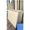 Image 3 : GROUP OF 4 LARGE WHITE W/ALUMINIUM FRAMES OFFICE PANELS - 6FT ACROSS X 4FT WIDE WITH 2FT ARM