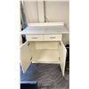 Image 2 : WHITE LAMINATE TOP 2 DRAWER WITH BOTTOM CUPBOARD CABINET