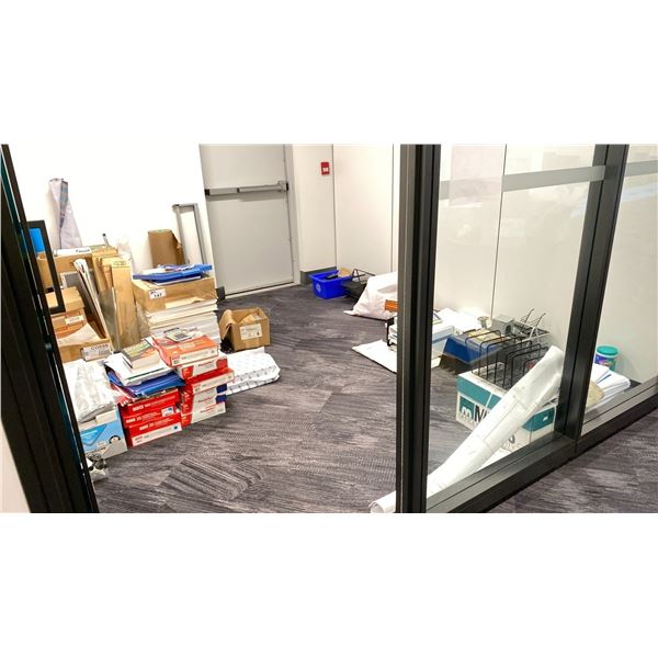 LARGE GROUP OF ASSORTED OFFICE, SHIPPING AND PACKING SUPPLIES