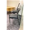 Image 2 : BLACK ADJUSTABLE OFFICE CHAIR AND BLACK CLIENT CHAIR