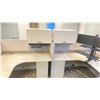 Image 2 : 2 DESKS WITH CUBICLE WALLS OFFICE WORK SPACE SYSTEM