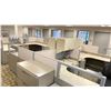 Image 2 : 4 DESKS WITH CUBICLE WALLS OFFICE WORK SPACE SYSTEM